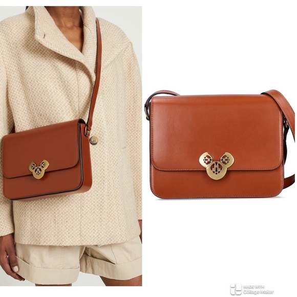 Isabel Marant BROWN ELDA LEATHER CROSS BODY BAG NWT - Picture 1 of 8
